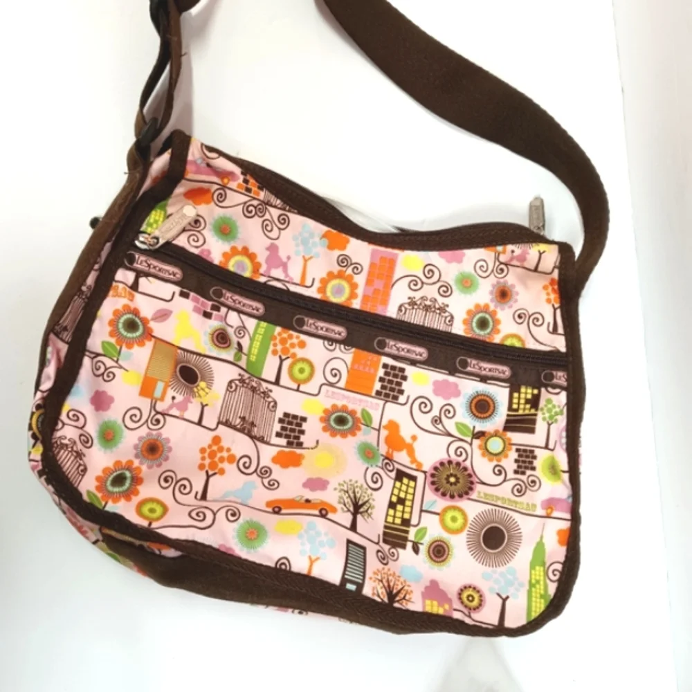 LeSportsac Poodle Park Classic Hobo Purse Shoulder Bag